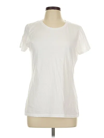 Pre-owned Fruit Of The Loom Short Sleeve T-shirt In Ivory