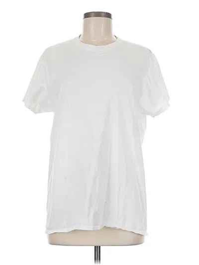Pre-owned Fruit Of The Loom Short Sleeve T-shirt In Ivory