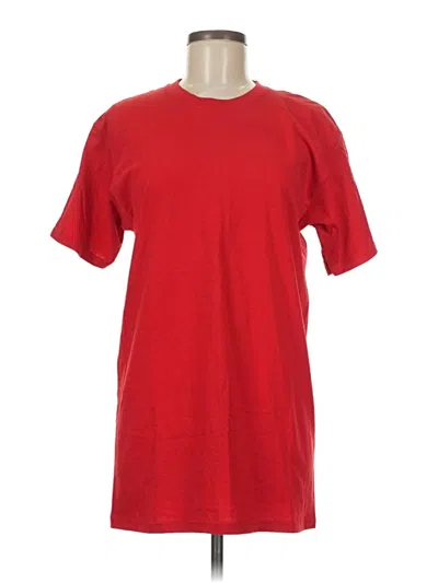 Pre-owned Fruit Of The Loom Short Sleeve T-shirt In Red