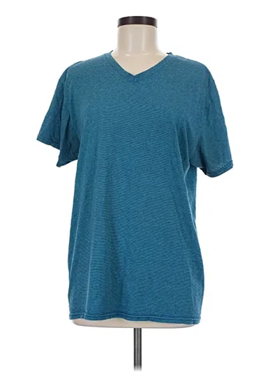 Pre-owned Fruit Of The Loom Short Sleeve T-shirt In Teal