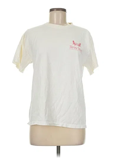 Pre-owned Fruit Of The Loom Short Sleeve T-shirt In White