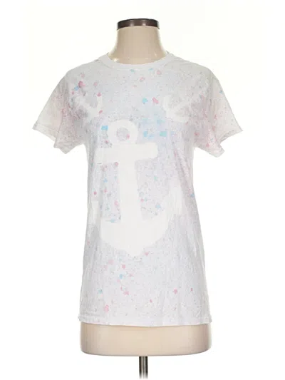 Pre-owned Fruit Of The Loom Short Sleeve T-shirt In White