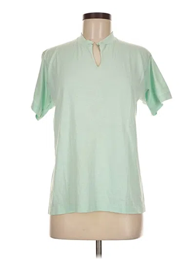 Pre-owned Fruit Of The Loom Short Sleeve Turtleneck In Green