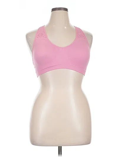 Pre-owned Fruit Of The Loom Sleeveless Top Pink Halter Neckline Tops