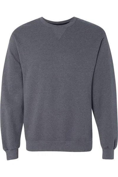 Fruit Of The Loom Sofspun Crewneck Sweatshirt In Gray