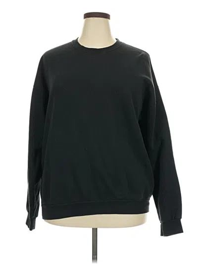 Pre-owned Fruit Of The Loom Sweatshirt In Black