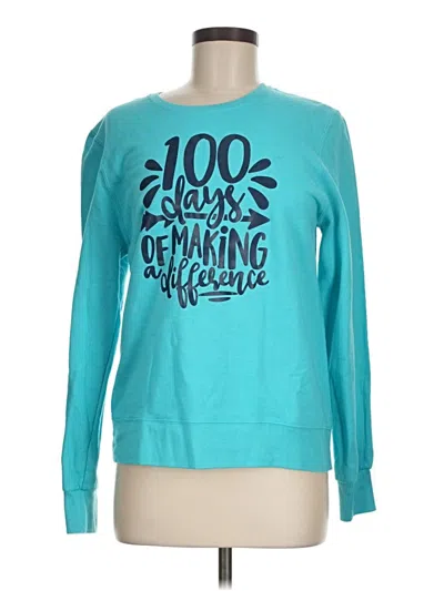 Pre-owned Fruit Of The Loom Sweatshirt In Blue