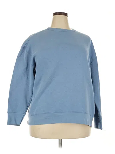 Pre-owned Fruit Of The Loom Sweatshirt In Blue