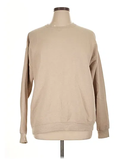 Pre-owned Fruit Of The Loom Sweatshirt In Brown