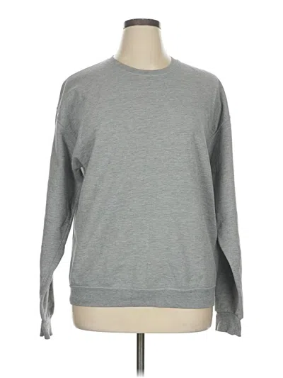 Pre-owned Fruit Of The Loom Sweatshirt In Gray