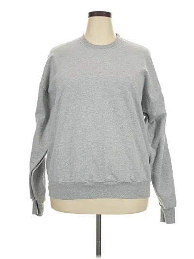 Pre-owned Fruit Of The Loom Sweatshirt In Gray