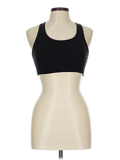 Pre-owned Fruit Of The Loom Tank Top Black Halter Neckline Tops