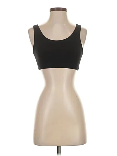 Pre-owned Fruit Of The Loom Tank Top Black Strapless Neckline Tops