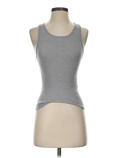 Pre-owned Fruit Of The Loom Tank Top Gray Halter Neckline Tops