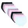 Fruit Of The Loom Women's Body Tone Cotton Brief Panty (10 Pack) In Multi