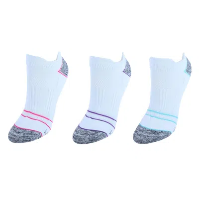 Fruit Of The Loom Women's Premium Seamless No Show Tab Socks (3 Pack) In White