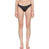 Fruity Booty Black Celine Polka Bikini Bottom In Black