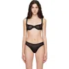 Fruity Booty Black Moss Bra In Black