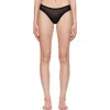 Fruity Booty Black Moss Briefs In Black