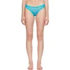Fruity Booty Blue Moss Thong In Blue