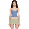 Fruity Booty Blue Reef Tankini Top In Blue