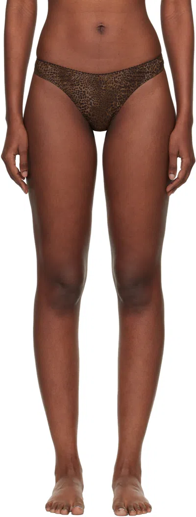 Fruity Booty Brown Leopard Shania Thong