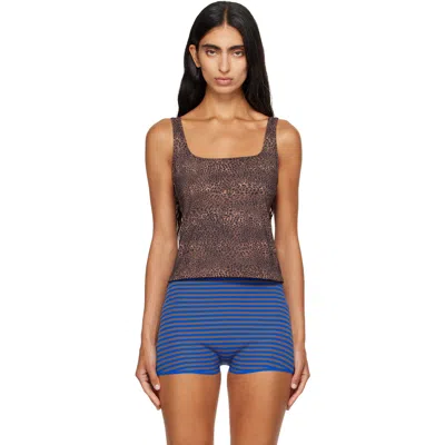Fruity Booty Brown Shania Tankini Top