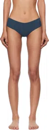 Fruity Booty Navy Bream Stripe Bikini Bottom In Blue