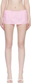 Fruity Booty Pink Stripe Bloomer Skort In Pink