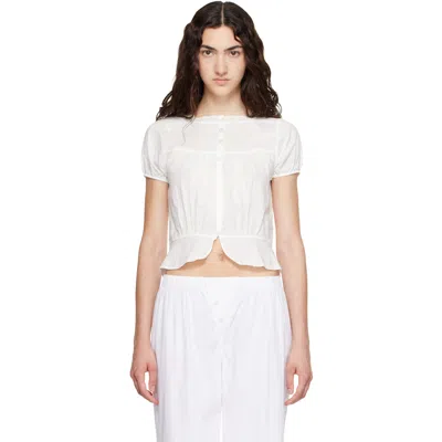 Fruity Booty White Daisy Blouse