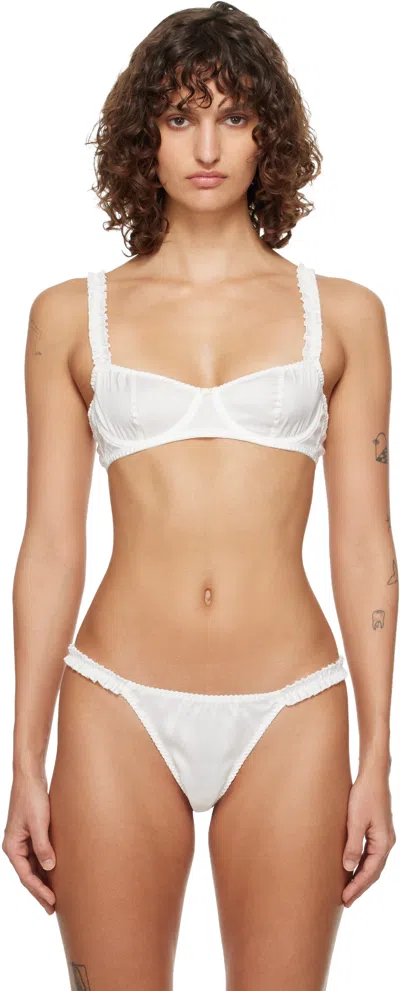 Fruity Booty White Hai Edition Silk Balconette Bra