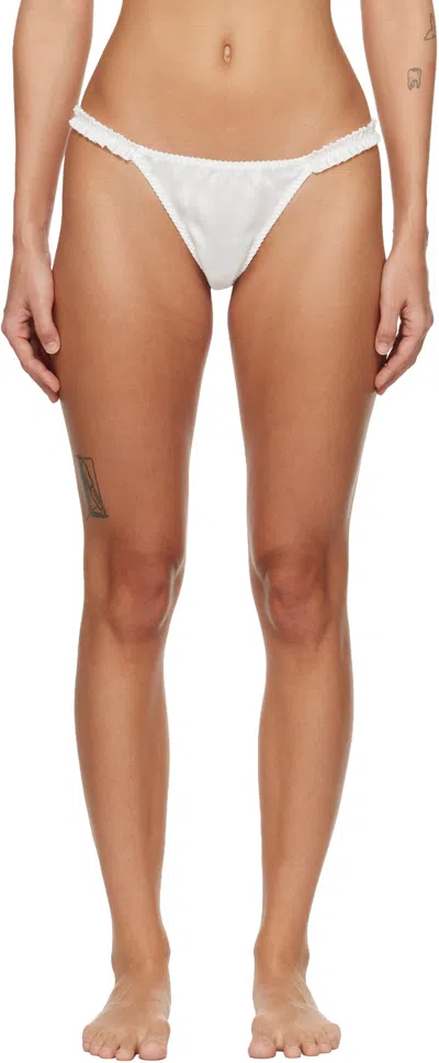 Fruity Booty White Hai Edition Silk Thong