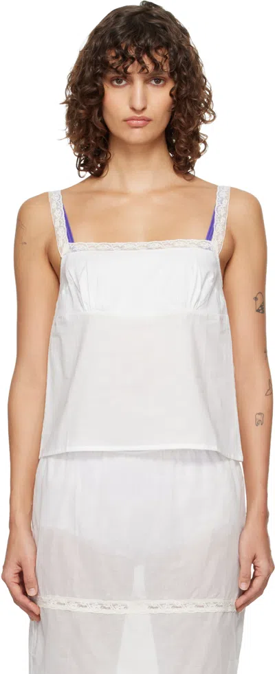 Fruity Booty White Lace-trim Camisole