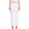 Fruity Booty White Poplin Trousers In White