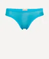 Fruity Booty Women's Aqua Moss Mesh Briefs In Blue