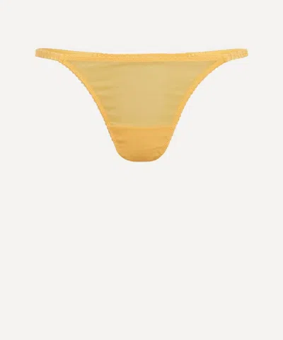 Fruity Booty Women's Aranciata Orange Dotty Thong In Yellow