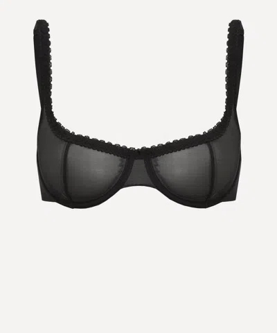 FRUITY BOOTY FRUITY BOOTY WOMEN'S BLACK MOSS MESH BRA
