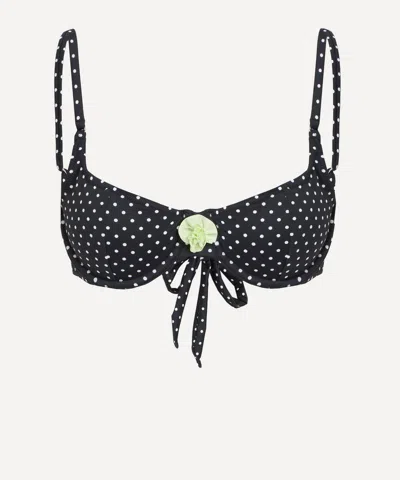 Fruity Booty Women's Carmen Polka-dot Bikini Top