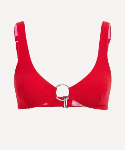 Fruity Booty Women's Elettra Bikini Top In Red