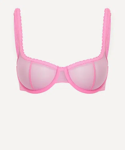 Fruity Booty Women's Pink Moss Mesh Bra