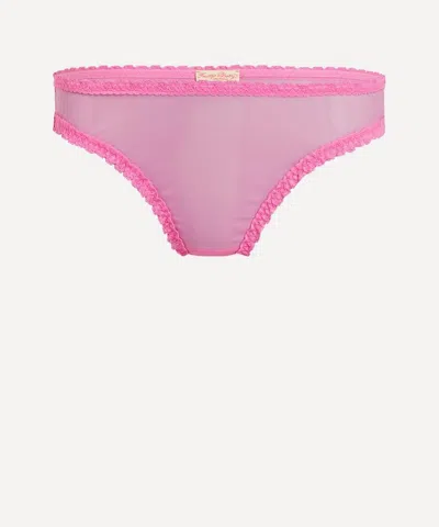Fruity Booty Women's Pink Moss Mesh Briefs
