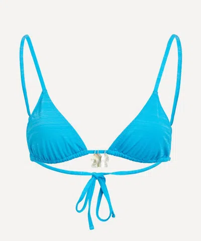 Fruity Booty Women's Ponza Bikini Top In Blue