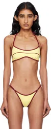 Fruity Booty Yellow Reef Bikini Top In Yellow