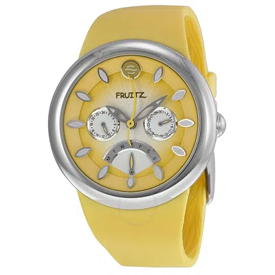 Fruitz Margarita Yellow Dial Yellow Silicone Strap Unisex Watch F43s-m-y