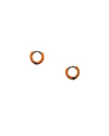 Fry Powers Enamel Huggie Earrings In Florida Orange