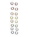 Fry Powers Enamel Sparkle Huggies In Multi