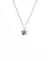 Fry Powers Flower Powers Charm Pendent Necklace In Metallic