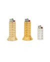 Fry Powers Gio Lighter Holder In Gold