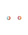 Fry Powers Jane Stud Earrings In Rainbow Multi