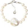 Fry Powers Mixed Baroque Pearl Bracelet In Neutral